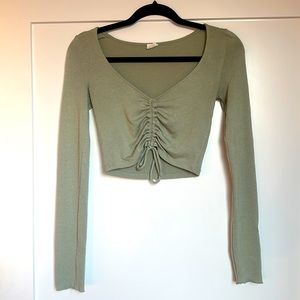 Wilfred Free Synched Front Crop Top